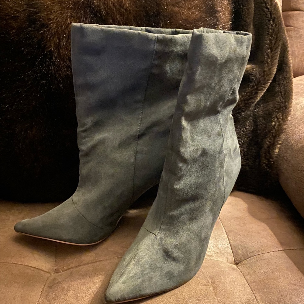 Long Gray Boots